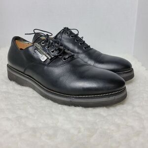 Cesare Paciotti Mens Shoes Size 7 Black Leather Oxford Derby Luxury
